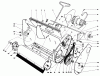 Toro 38000 (S-120) - S-120 Snowthrower, 1991 (1000001-1999999) Ersatzteile LOWER MAIN FRAME ASSEMBLY