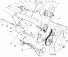 Toro 38005 (1200) - 1200 Power Curve Snowthrower, 1997 (7900001-7999999) Ersatzteile HOUSING & ROTOR ASSEMBLY