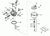 Toro 38010 (421) - 421 Snowthrower, 1979 (9000001-9999999) Ersatzteile CARBURETOR NO. 631929