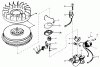 Toro 38010 (421) - 421 Snowthrower, 1979 (9000001-9999999) Ersatzteile MAGNETO NO. 610944A