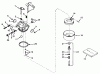 Toro 38010 (421) - 421 Snowthrower, 1981 (1000001-1999999) Ersatzteile CARBURETOR NO. 632113