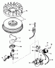 Toro 38010 (421) - 421 Snowthrower, 1981 (1000001-1999999) Ersatzteile MAGNETO NO. 610944A
