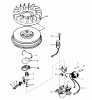 Toro 38015 (421) - 421 Snowthrower, 1980 (0000001-0999999) Ersatzteile MAGNETO NO. 610944A