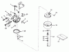 Toro 38015 (421) - 421 Snowthrower, 1981 (1000001-1999999) Ersatzteile CARBURETOR NO. 632113