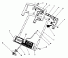 Toro 38025 (1800) - 1800 Power Curve Snowthrower, 1991 (1000001-1111100) Ersatzteile HANDLE ASSEMBLY