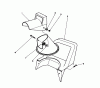 Toro 38025 (1800) - 1800 Power Curve Snowthrower, 1992 (2000001-2999999) Ersatzteile CHUTE ASSEMBLY
