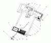 Toro 38025 (1800) - 1800 Power Curve Snowthrower, 1994 (49000001-49999999) Ersatzteile HANDLE ASSEMBLY