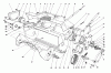 Toro 38025 (1800) - 1800 Power Curve Snowthrower, 1994 (49000001-49999999) Ersatzteile HOUSING & ROTOR ASSEMBLY