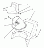 Toro 38025 (1800) - 1800 Power Curve Snowthrower, 1995 (59000001-59999999) Ersatzteile CHUTE ASSEMBLY