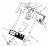 Toro 38025 (1800) - 1800 Power Curve Snowthrower, 1996 (69000001-69999999) Ersatzteile HANDLE ASSEMBLY