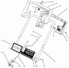 Toro 38025 (1800) - 1800 Power Curve Snowthrower, 2001 (210000001-210999999) Ersatzteile HANDLE ASSEMBLY