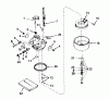Toro 38035 (3521) - 3521 Snowthrower, 1984 (4000001-4999999) Ersatzteile CARBURETOR NO. 632114