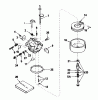 Toro 38035 (3521) - 3521 Snowthrower, 1986 (6000001-6999999) Ersatzteile CARBURETOR NO. 632378