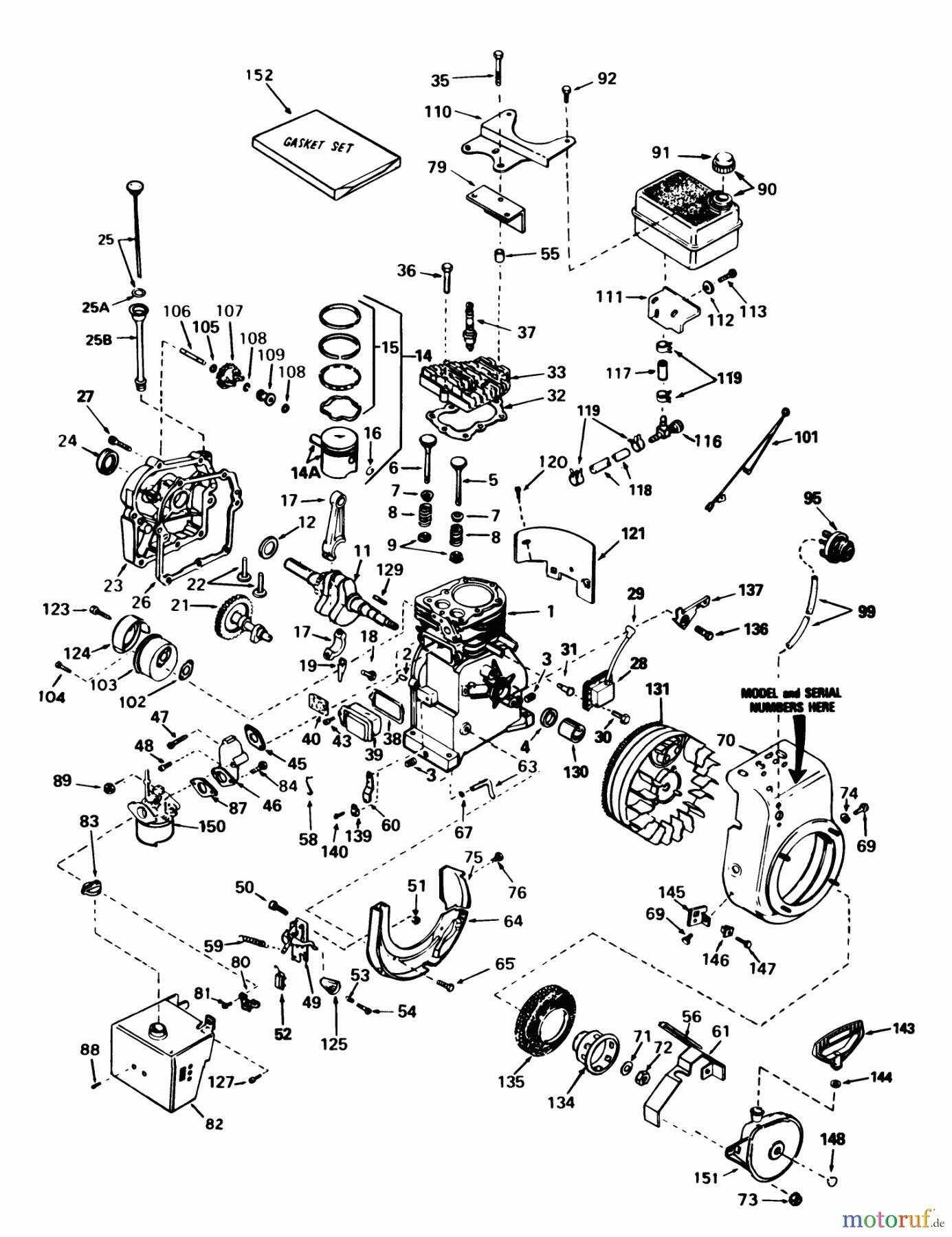 Toro Neu Snow Blowers/Snow Throwers Seite 1 38035 (3521) - Toro 3521 Snowthrower, 1986 (6000001-6999999) ENGINE TECUMSEH MODEL H35-45598R