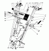 Toro 38035 (3521) - 3521 Snowthrower, 1986 (6000001-6999999) Ersatzteile HANDLE ASSEMBLY
