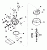 Toro 38035 (3521) - 3521 Snowthrower, 1989 (9000001-9999999) Ersatzteile CARBURETOR NO. 632378