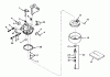 Toro 38040 (524) - 524 Snowthrower, 1980 (0000001-0999999) Ersatzteile CARBURETOR NO. 632107