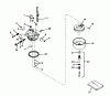 Toro 38050 (724) - 724 Snowthrower, 1983 (3000001-3999999) Ersatzteile CARBURETOR NO. 631927 (5 H.P SNOWTHROWER MODEL NO. 38040)