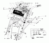 Toro 38050 (724) - 724 Snowthrower, 1983 (3000001-3999999) Ersatzteile HANDLE ASSEMBLY