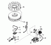 Toro 38040 (524) - 524 Snowthrower, 1984 (4000001-4999999) Ersatzteile MAGNETO NO. 611043 (7 H.P. SNOWTHROWER MODEL NO. 38050)