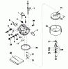 Toro 38040 (524) - 524 Snowthrower, 1985 (5000001-5999999) Ersatzteile CARBURETOR NO. 632371 (7 H.P. SNOWTHROWER MODEL NO. 38050)