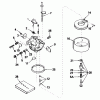 Toro 38050 (724) - 724 Snowthrower, 1986 (6000001-6999999) Ersatzteile CARBURETOR NO. 632371 (7 H.P. SNOWTHROWER MODEL NO. 38050)
