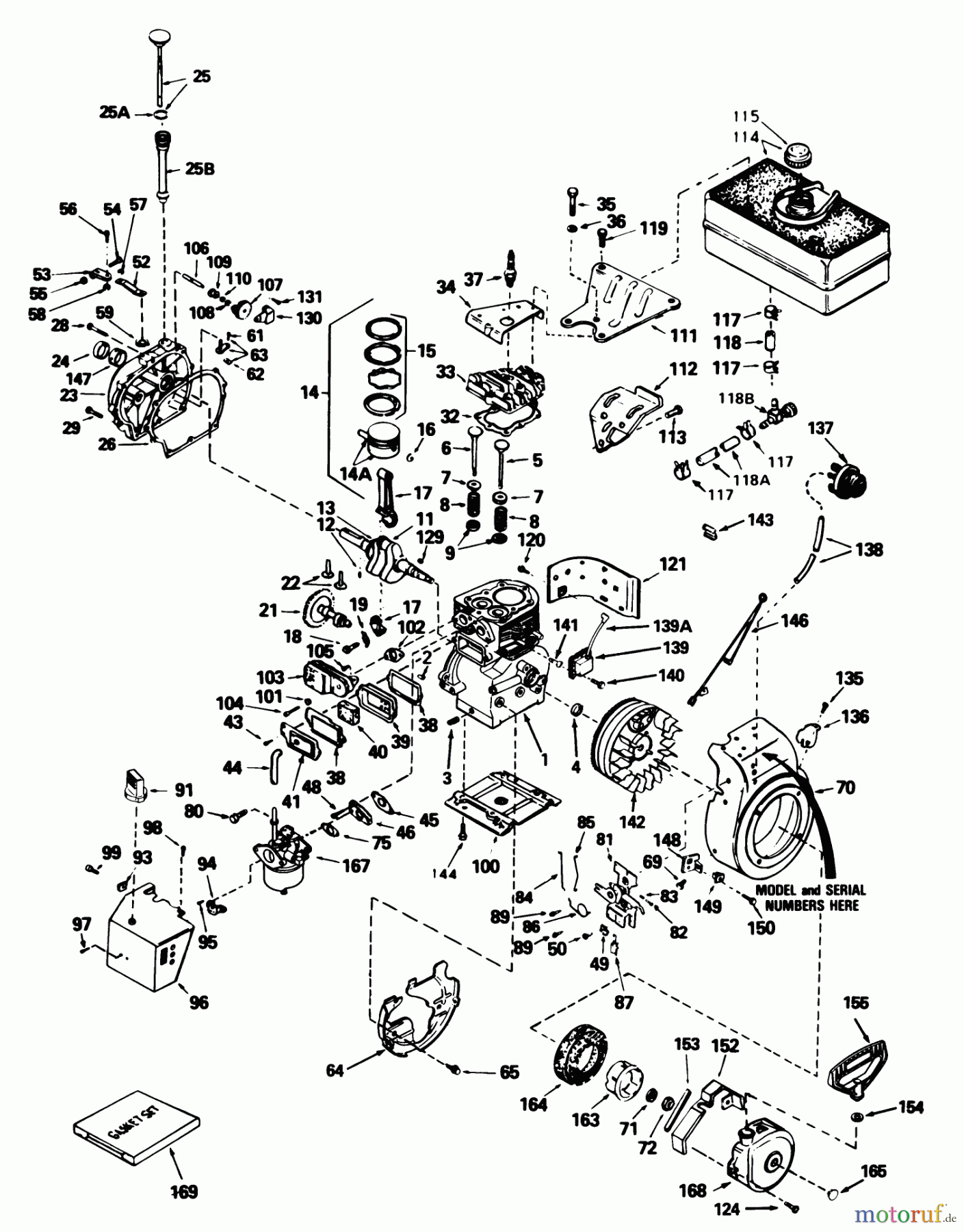 Toro Neu Snow Blowers/Snow Throwers Seite 1 38050 (724) - Toro 724 Snowthrower, 1987 (7000001-7999999) ENGINE TECUMSEH MODEL NO. H70-130259K (7 H.P. SNOWTHOWER MODEL NO. 38050)