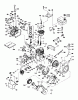 Toro 38045 (524) - 524 Snowthrower, 1982 (2000001-2999999) Ersatzteile ENGINE, TECUMSEH MODEL NO. H50-65440M