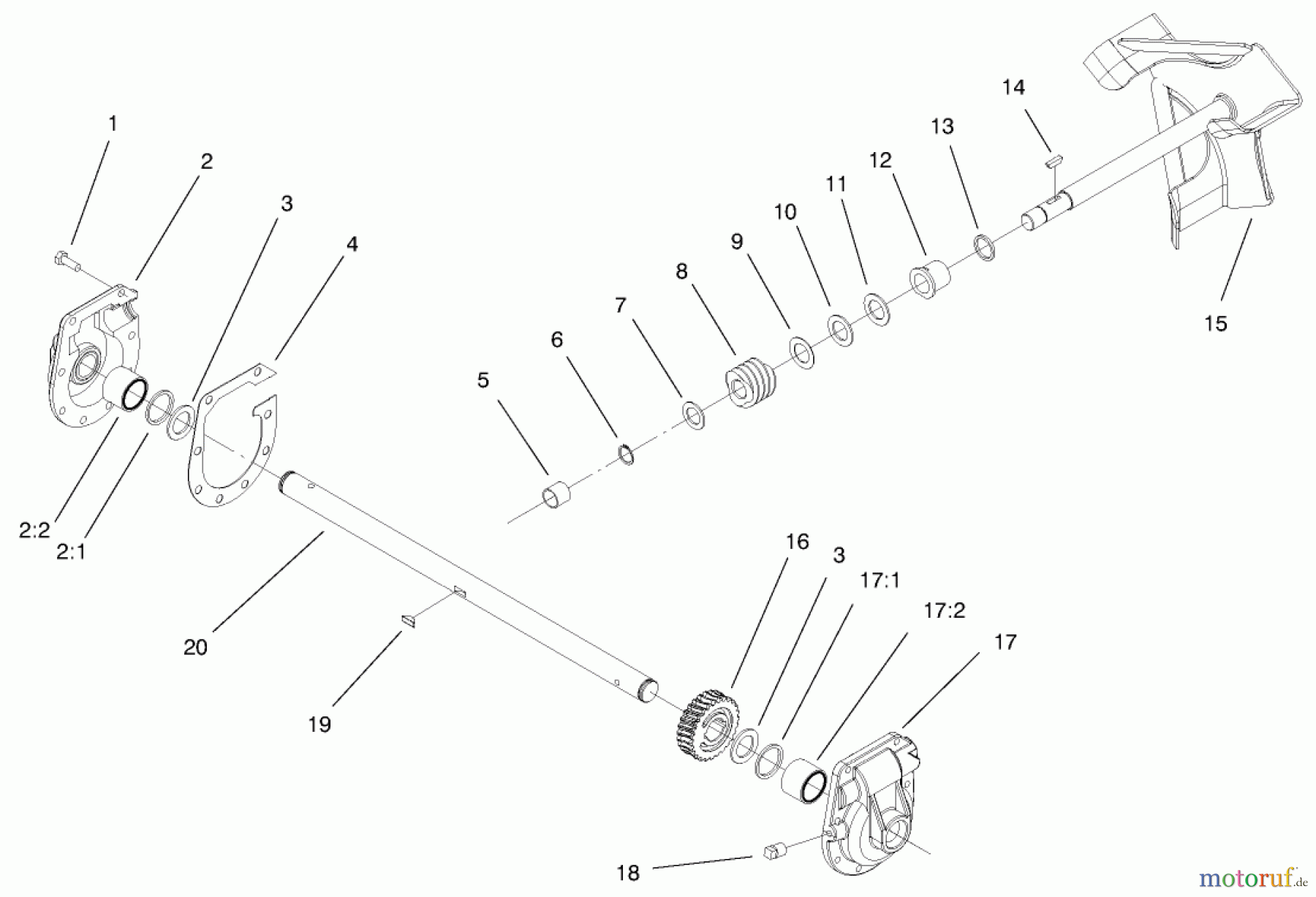 Toro Neu Snow Blowers/Snow Throwers Seite 1 38051 (522) - Toro 522 Snowthrower, 2000 (000000001-000999999) 22