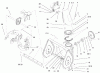 Toro 38051 (522) - 522 Snowthrower, 2001 (210000001-210999999) Ersatzteile CHUTE AND AUGER ASSEMBLY