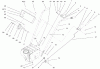 Toro 38051 (522) - 522 Snowthrower, 2001 (210000001-210999999) Ersatzteile HANDLE ASSEMBLY