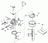 Toro 38052 (521) - 521 Snowthrower, 1988 (8000001-8999999) Ersatzteile CARBURETOR NO. 632107