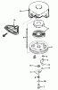 Toro 38052 (521) - 521 Snowthrower, 1988 (8000001-8999999) Ersatzteile REWIND STARTER NO. 590604