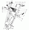 Toro 38052 (521) - 521 Snowthrower, 1992 (2000001-2999999) Ersatzteile HANDLE ASSEMBLY