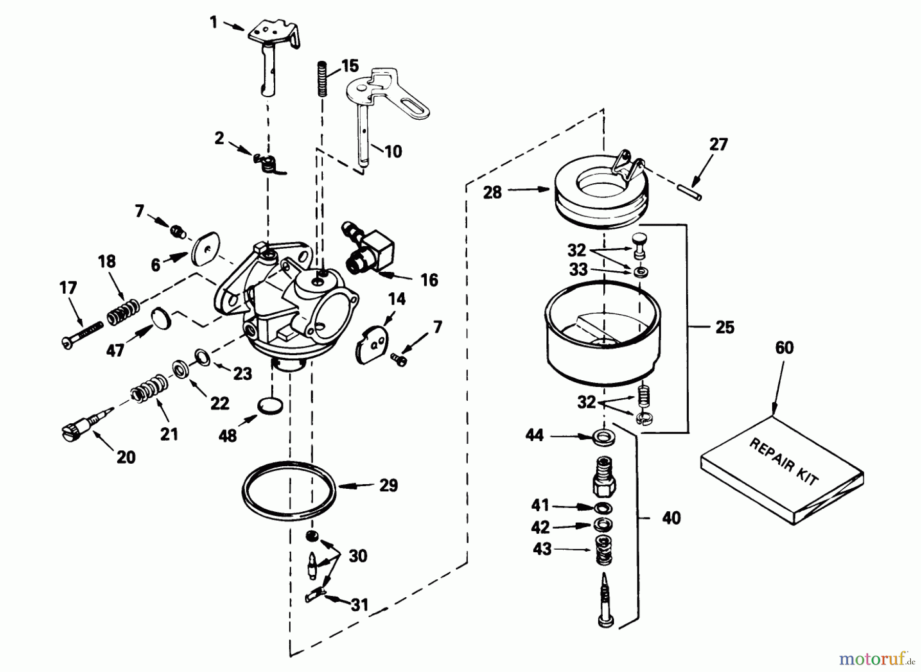  Toro Neu Snow Blowers/Snow Throwers Seite 1 38052 (521) - Toro 521 Snowthrower, 1993 (39000001-39999999) CARBURETOR NO. 632107A