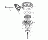 Toro 38052 (521) - 521 Snowthrower, 1994 (4900001-4999999) Ersatzteile REWIND STARTER NO. 590646