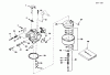 Toro 38052 (521) - 521 Snowthrower, 1995 (59000001-59999999) Ersatzteile CARBURETOR NO. 632107A