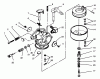Toro 38054 (521) - 521 Snowthrower, 1996 (6900001-6999999) Ersatzteile CARBURETOR NO. 632107A