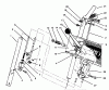 Toro 38054 (521) - 521 Snowthrower, 1996 (6900001-6999999) Ersatzteile HANDLE ASSEMBLY RIGHT SIDE