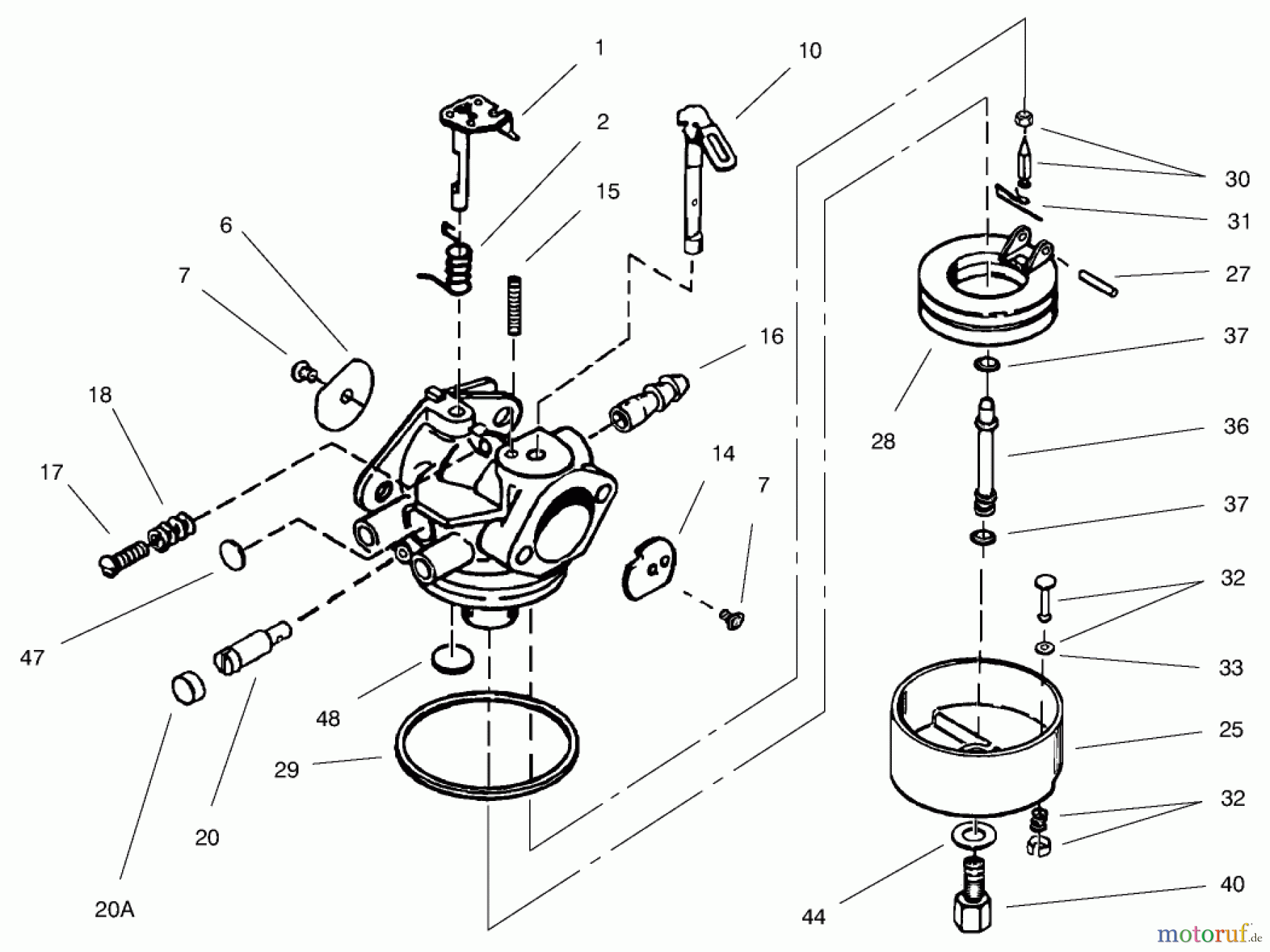 Toro Neu Snow Blowers/Snow Throwers Seite 1 38078 (824) - Toro 824 Power Throw Snowthrower, 2002 (220000001-220999999) CARBURETOR NO. 640052 TECUMSEH HMSK80-155645V (MODEL NO. 38053 ONLY)