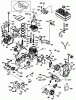 Toro 38078 (824) - 824 Power Throw Snowthrower, 2002 (220000001-220999999) Ersatzteile ENGINE ASSEMBLY NO. 2 TECUMSEH HMSK80-155645V (MODEL NO. 38053 ONLY)