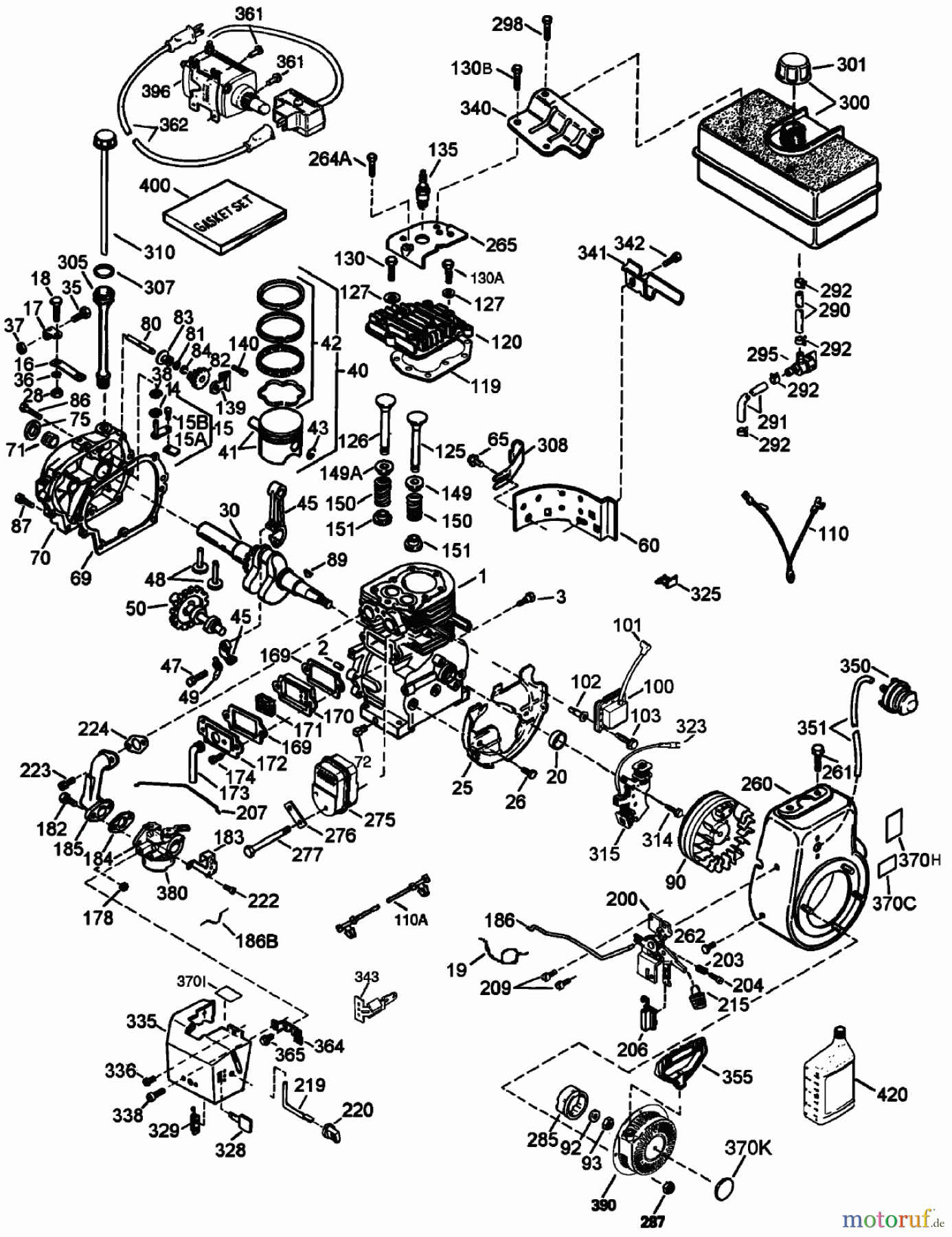 Toro Neu Snow Blowers/Snow Throwers Seite 1 38078 (824) - Toro 824 Power Throw Snowthrower, 2002 (220000001-220999999) ENGINE ASSEMBLY NO. 2 TECUMSEH HMSK80-155672V (MODEL NO. 38078 ONLY)