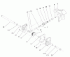 Toro 38078 (824) - 824 Power Throw Snowthrower, 2002 (220000001-220999999) Ersatzteile GEAR CASE ASSEMBLY NO. 95-2674