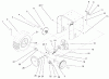 Toro 38078 (824) - 824 Power Throw Snowthrower, 2002 (220000001-220999999) Ersatzteile LOWER TRACTION ASSEMBLY