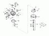 Toro 38056 (521) - 521 Snowthrower, 1987 (7000001-7999999) Ersatzteile CARBURETOR NO. 632107