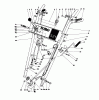 Toro 38056 (521) - 521 Snowthrower, 1987 (7000001-7999999) Ersatzteile HANDLE ASSEMBLY