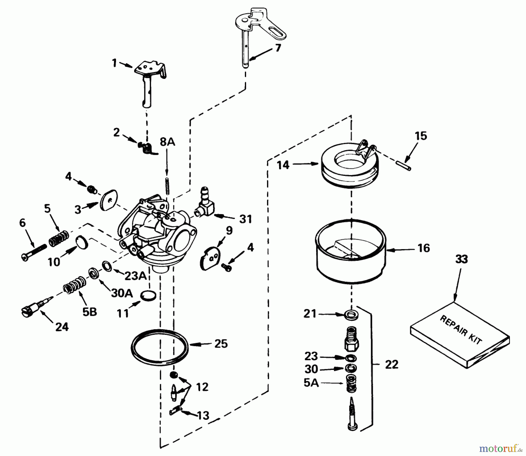 Toro Neu Snow Blowers/Snow Throwers Seite 1 38056 (521) - Toro 521 Snowthrower, 1989 (9000001-9999999) CARBURETOR NO. 632107