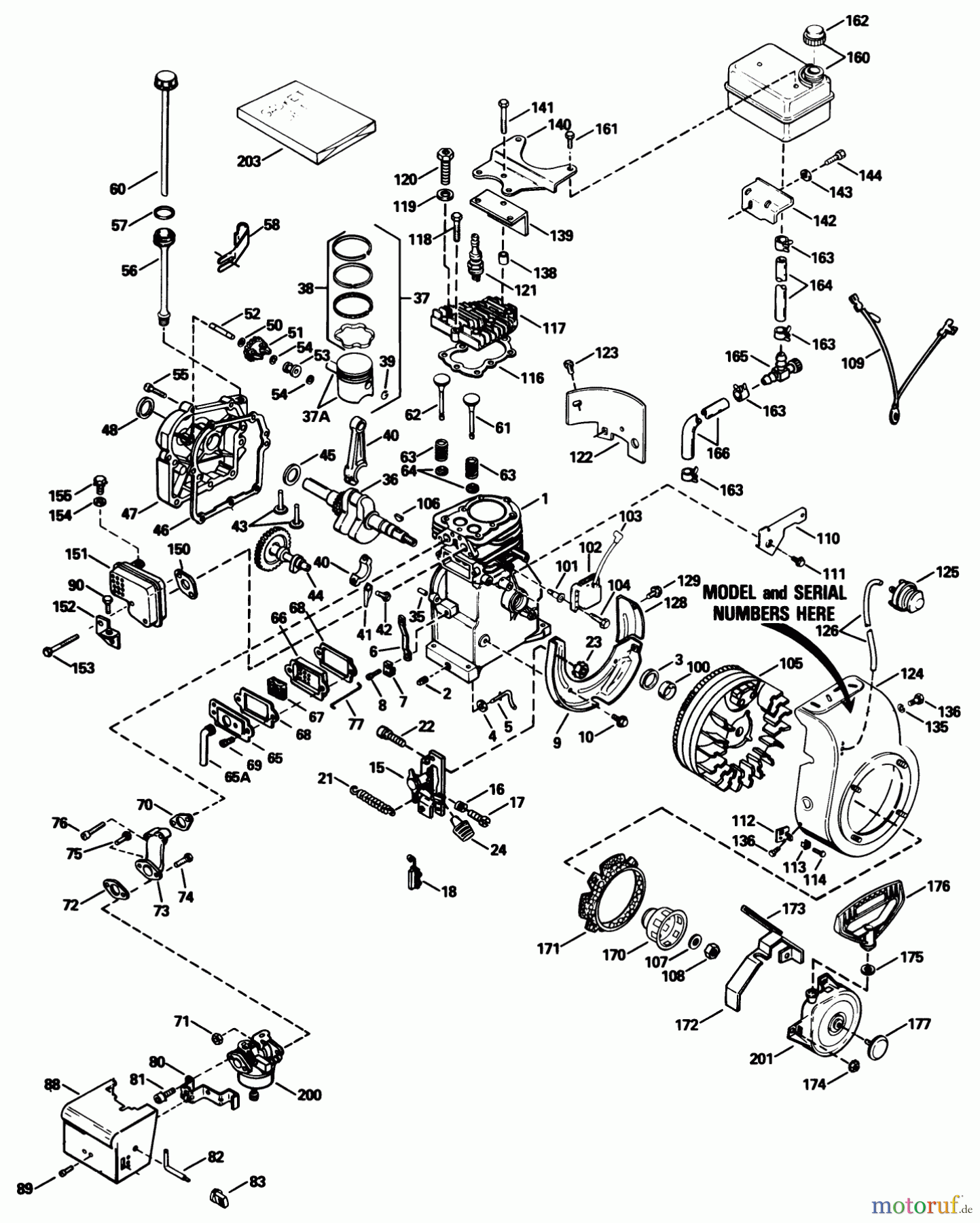  Toro Neu Snow Blowers/Snow Throwers Seite 1 38056 (521) - Toro 521 Snowthrower, 1989 (9000001-9999999) ENGINE TECUMSEH MODEL HS50-67259G