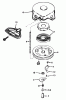 Toro 38056 (521) - 521 Snowthrower, 1989 (9000001-9999999) Ersatzteile REWIND STARTER N0. 590604