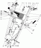 Toro 38056 (521) - 521 Snowthrower, 1990 (0000001-0999999) Ersatzteile HANDLE ASSEMBLY